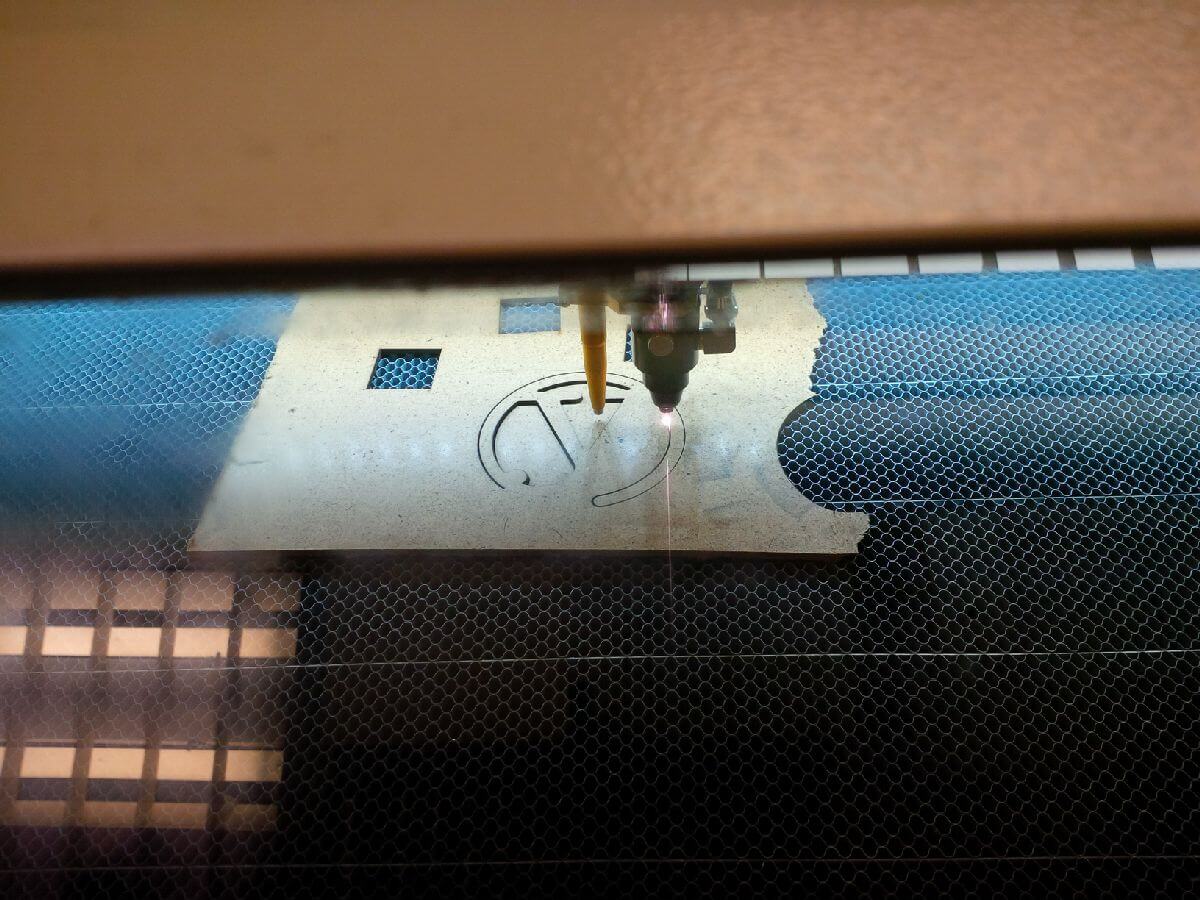 Ylab's laser cutter at work. What else would we cut?